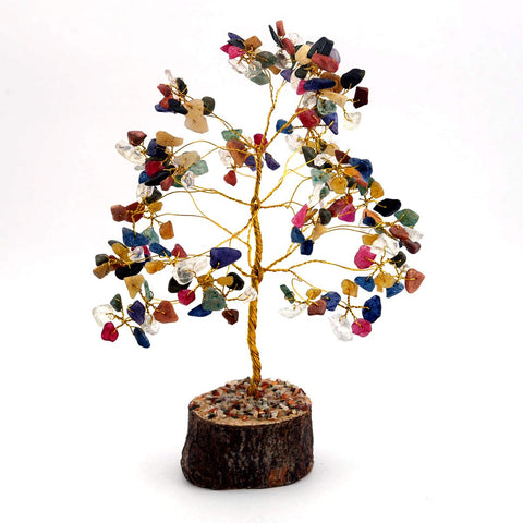 Seven Chakra Natural Gemstone Healing Tree